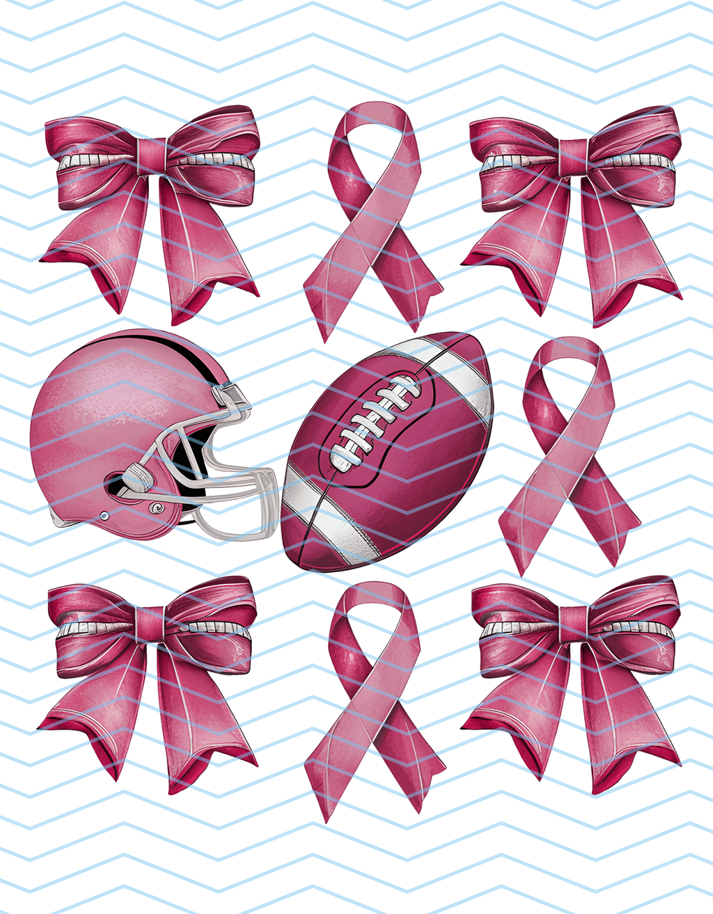 Pink Football Grid 1
