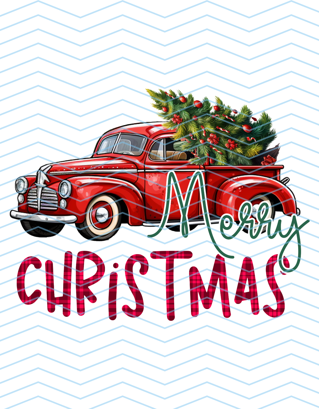 Merry Christmas (Red Truck)
