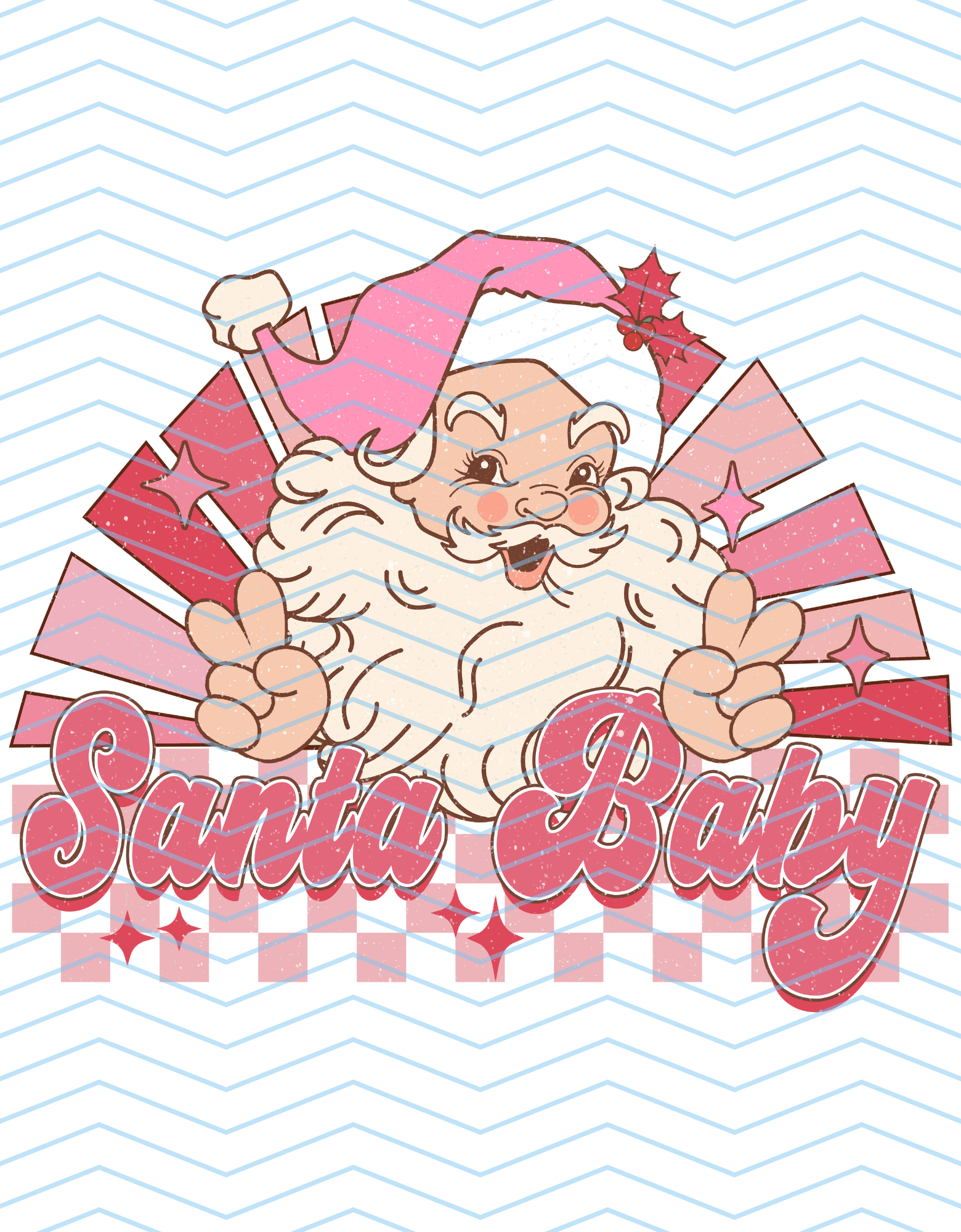 Santa Baby (Checkered)