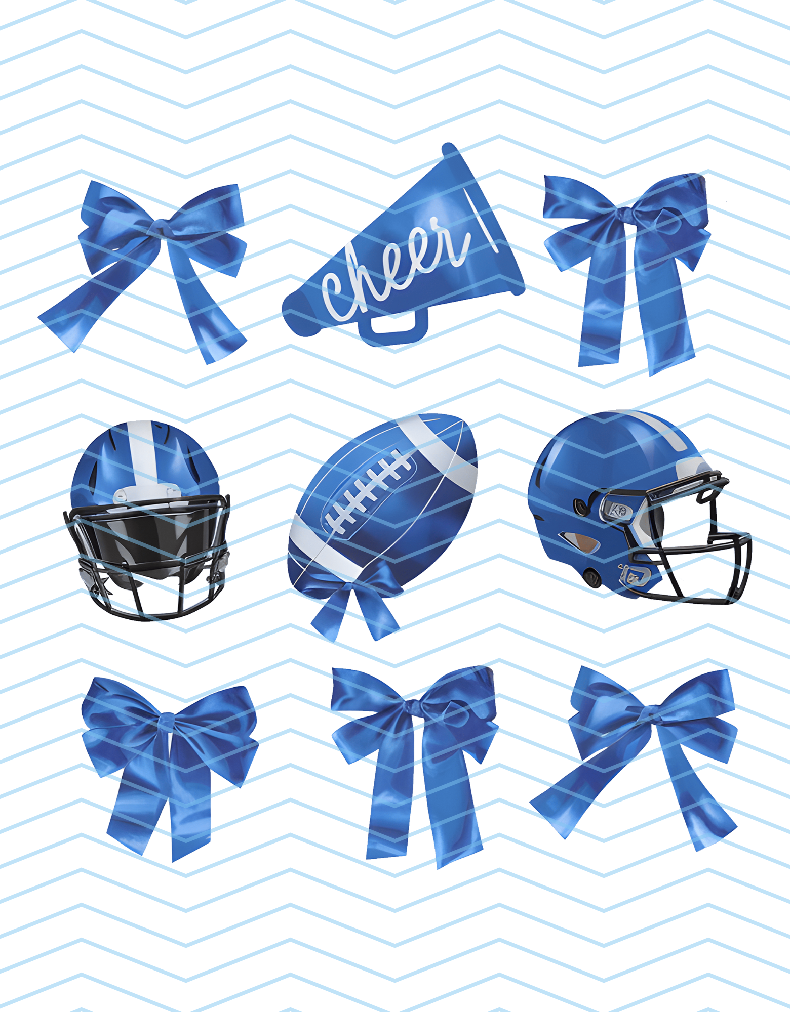 Light Blue Football Grid