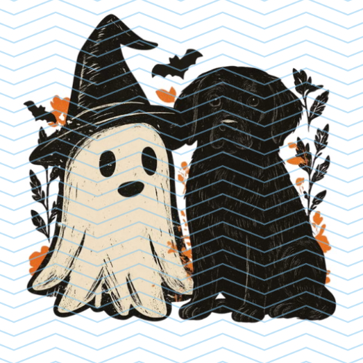 Ghost and Lab (Halloween)