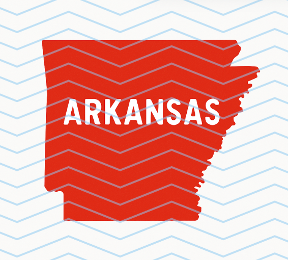 Arkansas White Lettering