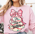 Christmas Cake Vintage Pink Bow