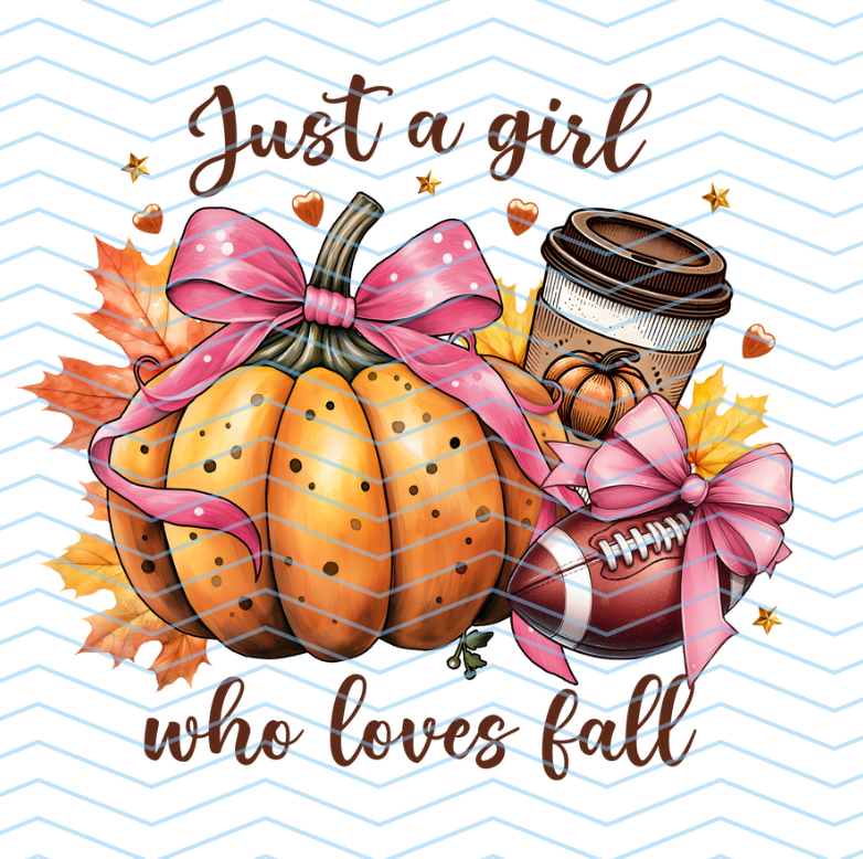 Just a Girl Who Loves Fall (Pink)